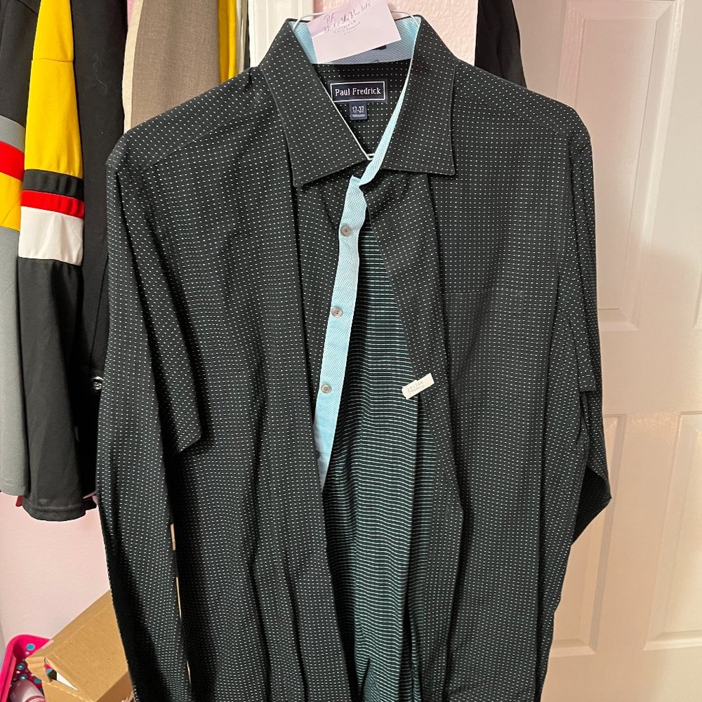 Men's Paul Fredrick Long Sleeve Dress Shirt